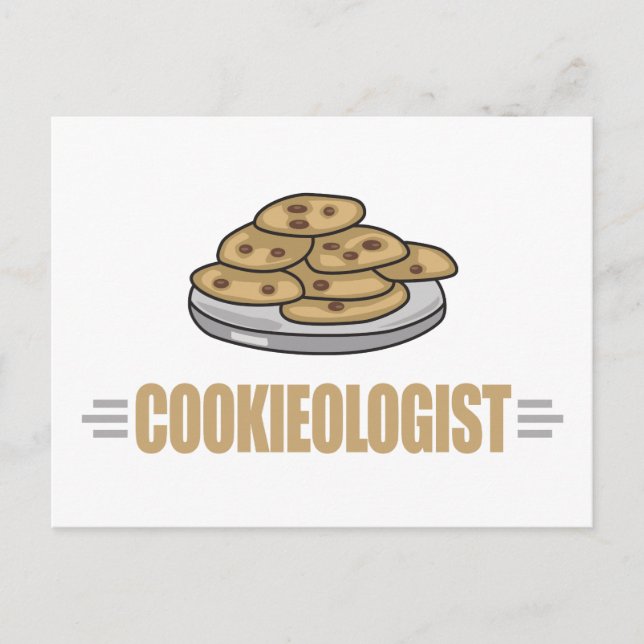 Funny Cookie Lover Postcard (Front)