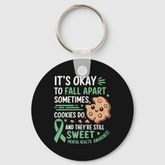 Funny Cookie Mental Health Awareness Keychain