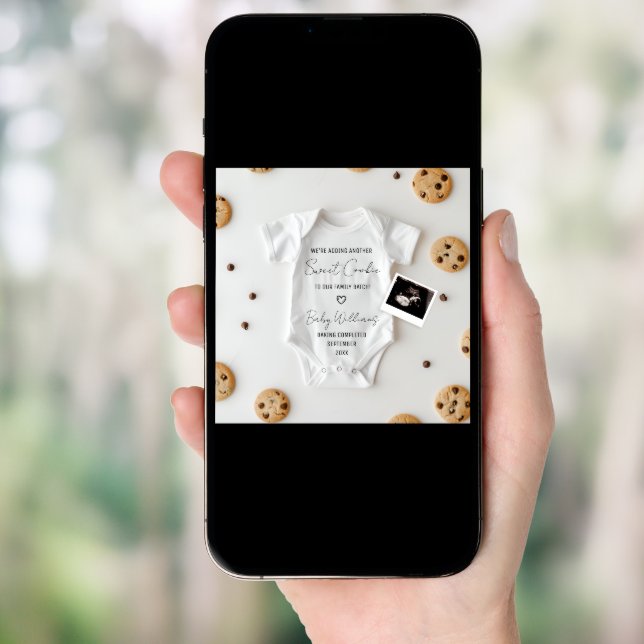 Funny Cookie Pregnancy Announcement (Front Digital)