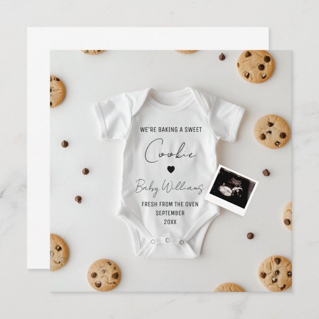 Funny Cookie Pregnancy Announcement (Front/Back)
