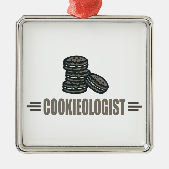 Funny Cookies Metal Ornament (Front)
