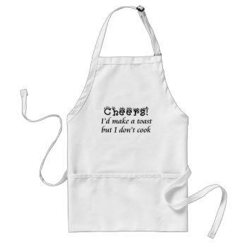 Funny Cooking Apron Bad Cook Jokes Kitchen Apparel by Wise_Crack at Zazzle
