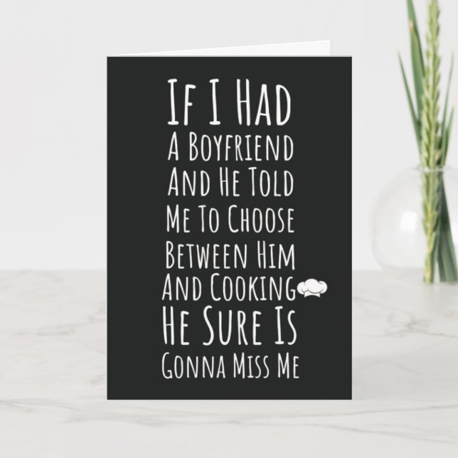 Funny Cooking Cards For Women For Her Chef (Front)