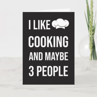 Funny Cooking Cards Humor Chef Foodie Hilarious