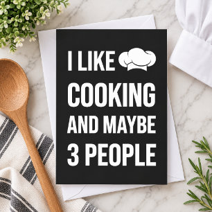 Funny Cooking Cards Humor Chef Foodie Hilarious