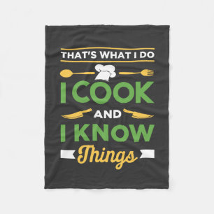 Funny Cooking Fleece Blanket