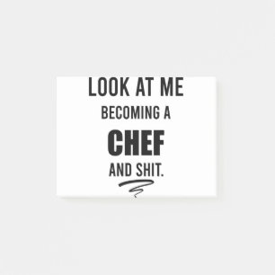 Funny Cooking Gift For Chef Funny Chef Shirt Post-it Notes