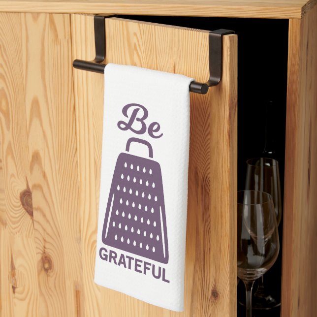 Funny Cooking Pun Be Grateful Kitchen Towel (Thirds Fold)
