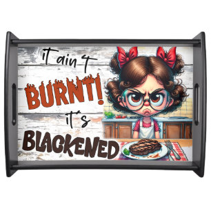 Funny Cooking Quote Glass Cutting Board Serving Tray
