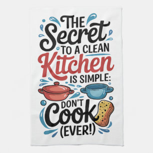 Funny Cooking Quote Kitchen Towel