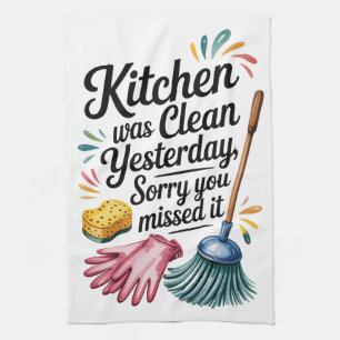Funny Cooking Quote Kitchen Towel