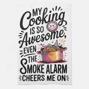 Funny Cooking Quote Kitchen Towel
