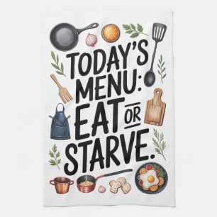 Funny Cooking Quote Kitchen Towel