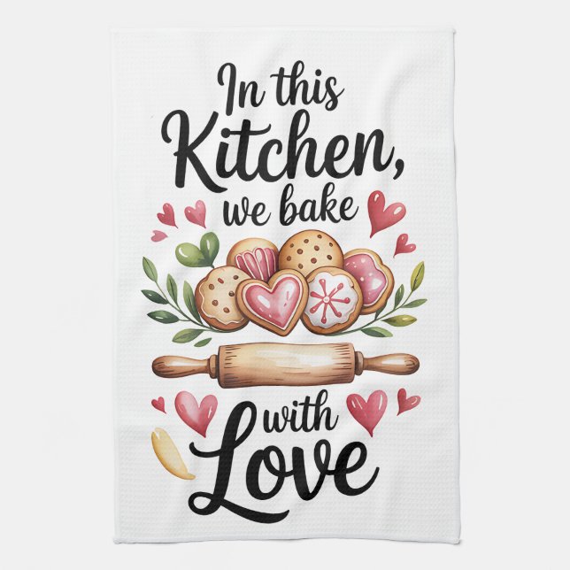 Funny Cooking Quote Kitchen Towel (Vertical)
