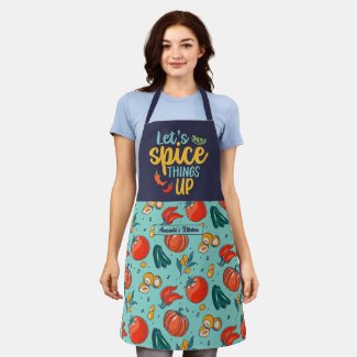 Funny Cooking Spice Things Up Vegetable Pattern