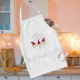 Funny Cooking with my Gnomies Holidays Design Adul Adult Apron