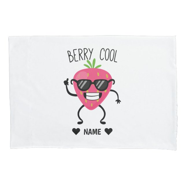 Funny, Cool Baby - 'Berry' Cool Pillow Case (Front)