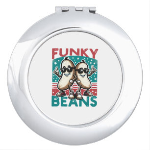 Funny Cool Beans Compact Mirror