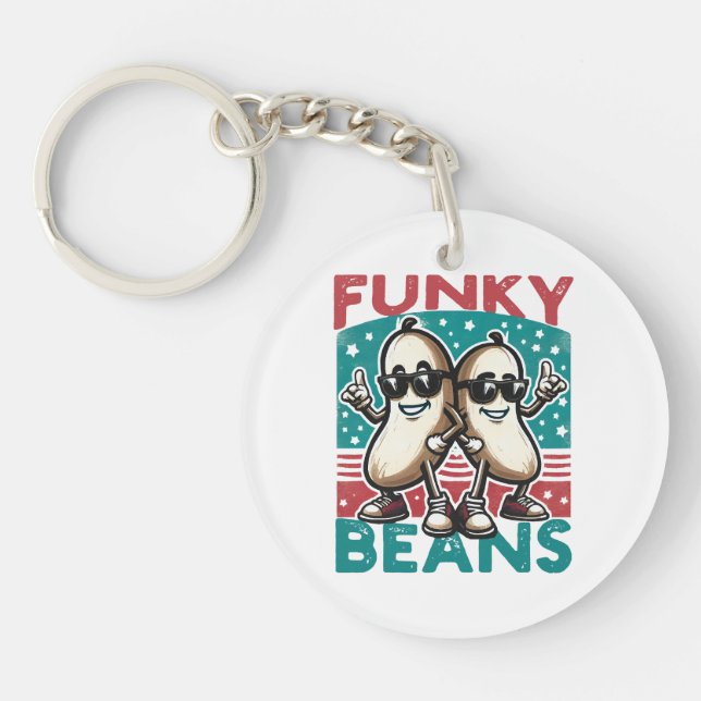 Funny Cool Beans Keychain (Front)