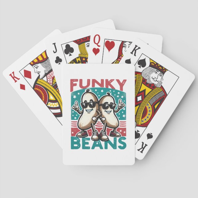 Funny Cool Beans Poker Cards (Back)