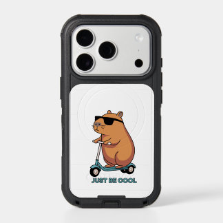 Funny Cool Capybara Scooter Vibes iPhone 17 Pro Case