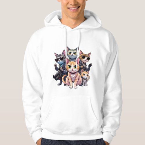 Funny Cool Cat Pullover for Cat Lovers & Gamers