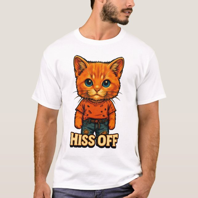 Funny Cool  Cat Quote Tee (Front)