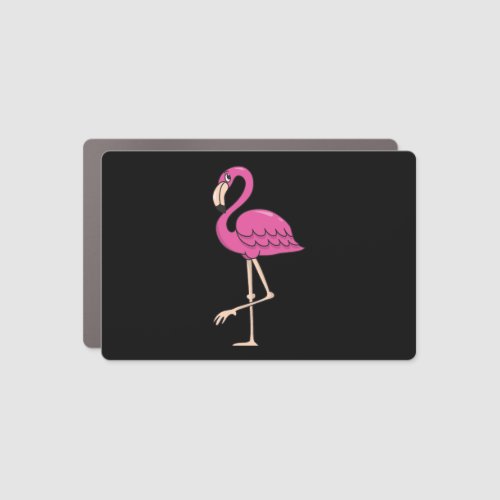 Funny Cool Cute Pink Flamingo Bird  Car Magnet