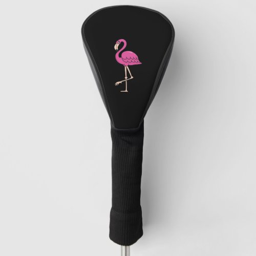 Funny Cool Cute Pink Flamingo Bird  Golf Head Cover