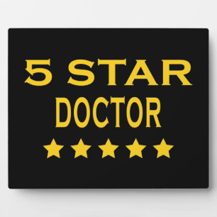 Funny Cool Doctors : Five Star Doctor Plaque