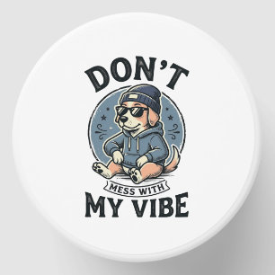 Funny Cool Dog Vibe Vintage Vector T-Shirt Design_ Mini Candle Favors