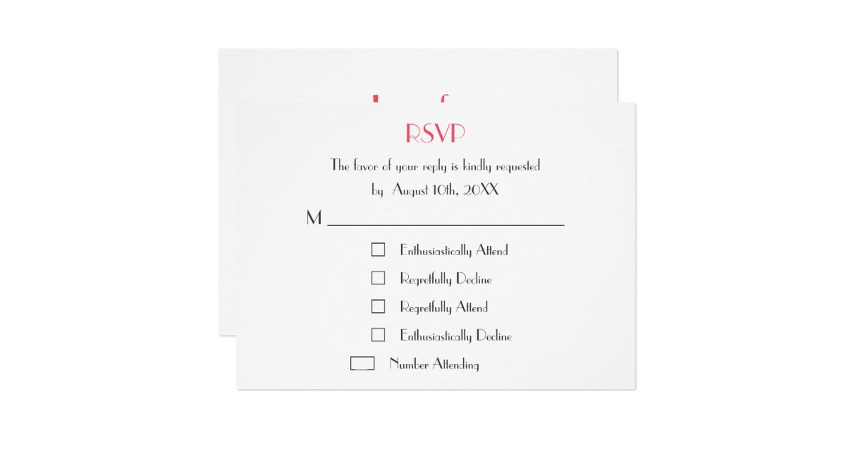 Funny Cool Fun Custom Wedding RSVP Card Invite Zazzle