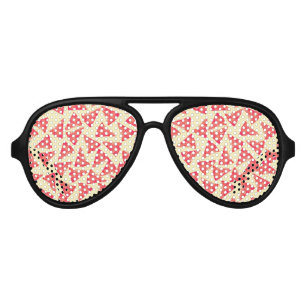 Funny Cool Funky Pizza Pattern Aviator Sunglasses