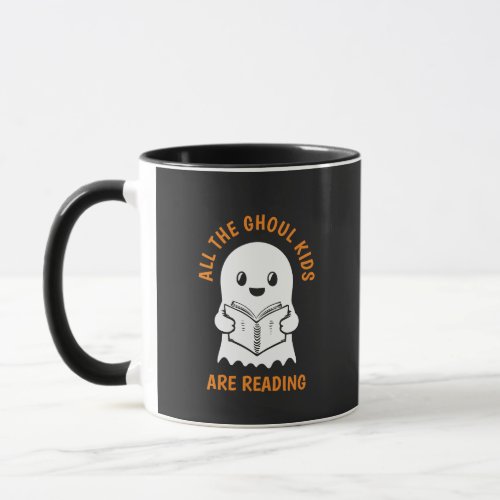 Funny Cool Ghost GHOUL Kids are Reading  Mug
