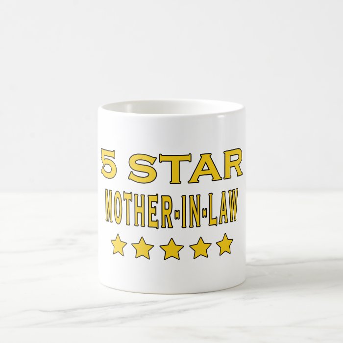 Funny Cool Gifts  Five Star Mother in Law Coffee Mug