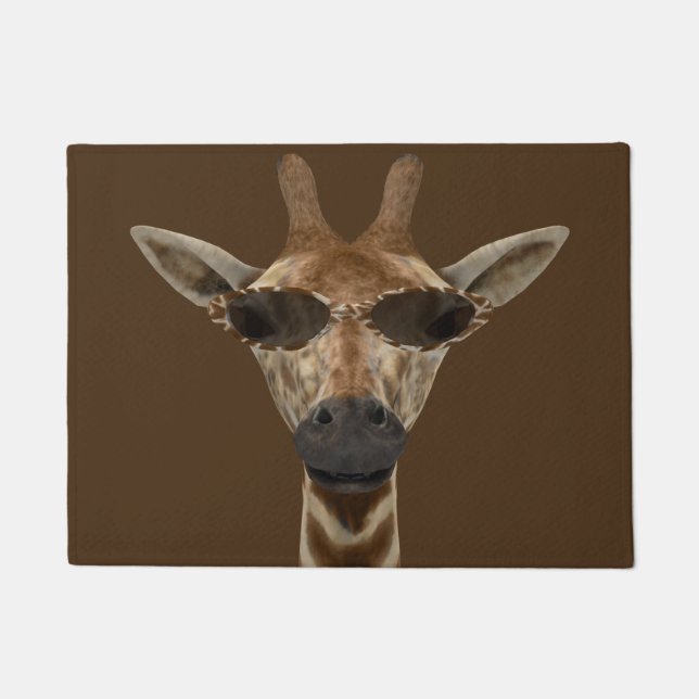 Funny Cool Giraffe Doormat (Front)