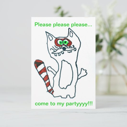 Funny Cool Raccoon - Cute Animal Birthday Friend (Standing Front)