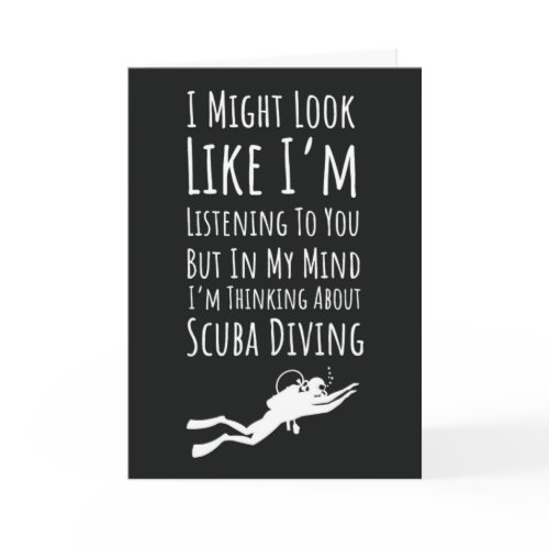Funny Cool Scuba Diver Cards Diving Snorkeling