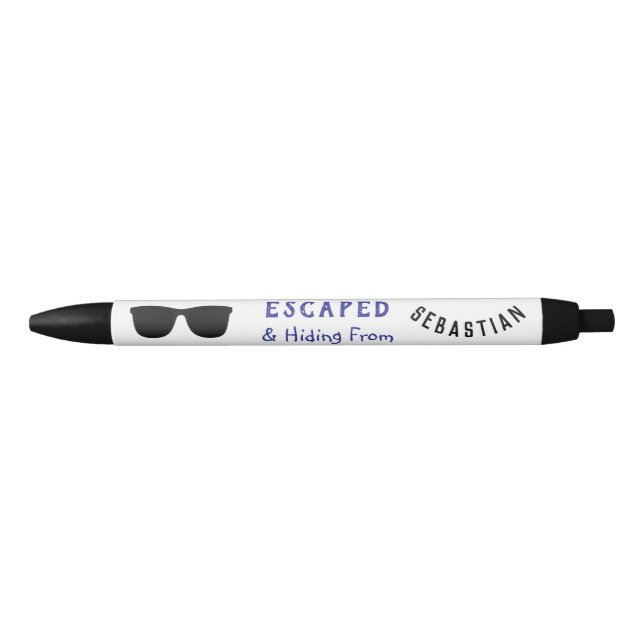Funny Cool Shades Escaped & Hiding Personalized  Pen (Front)