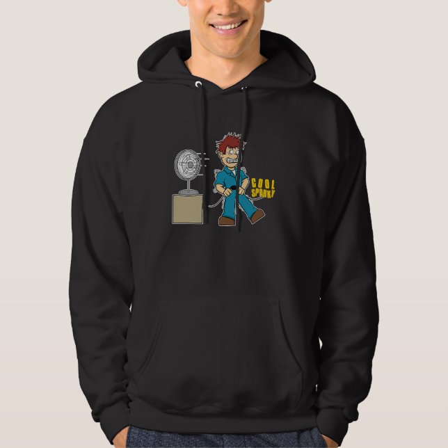Funny Cool Sparky For Electricians Hoodie (Front)