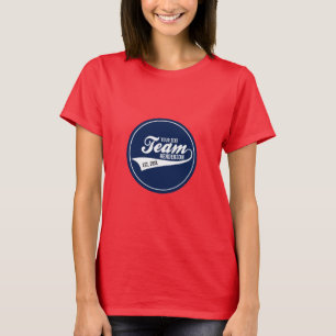Funny Cool Sports Team Logo Your Custom Team Name T-Shirt