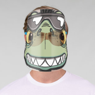 Funny Cool Sun Glasses T-Rex Dinosaur Face Shield