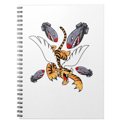 Funny Cool Tiger Flying Novelty Graphic Perfect d Notebook