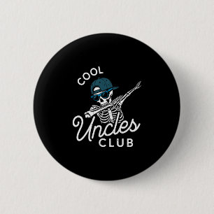 Funny Cool Uncles Club Shirt Funny Skeleton Uncle  Button