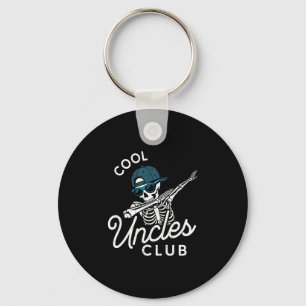 Funny Cool Uncles Club Shirt Funny Skeleton Uncle  Keychain