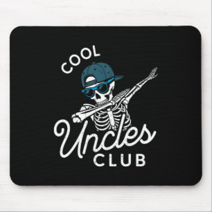 Funny Cool Uncles Club Shirt Funny Skeleton Uncle  Mouse Pad