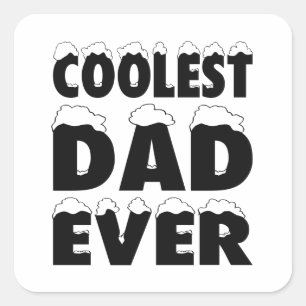 Funny Coolest Dad Ever Father's Day Sticker