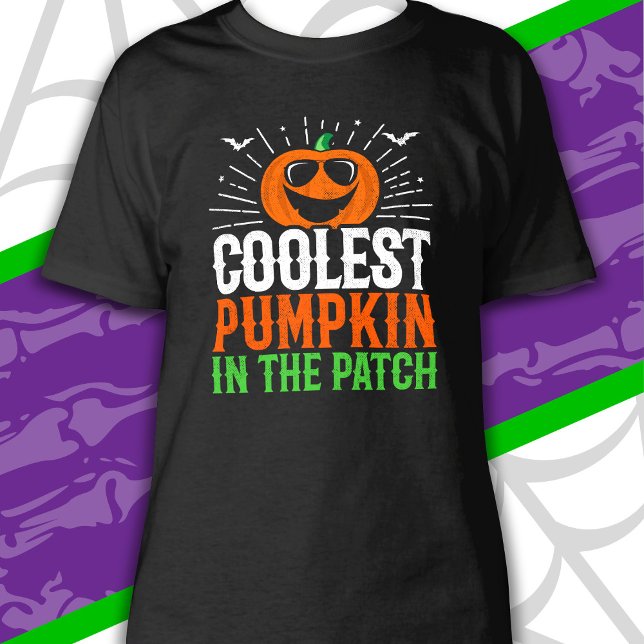 Funny Coolest Pumpkin In The Patch Halloween Party T-Shirt (Creator Uploaded)