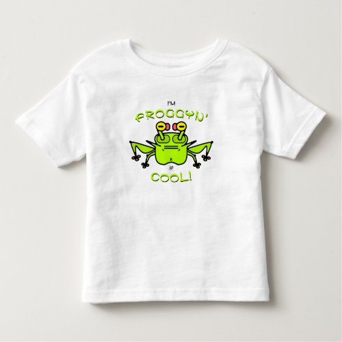 Funny coolness motto frog v2 toddler t_shirt