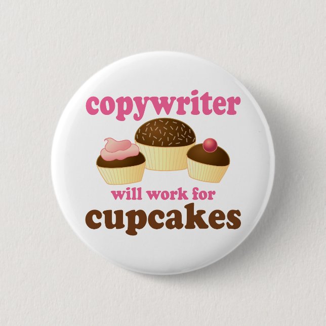 Funny Copywriter Pinback Button (Front)